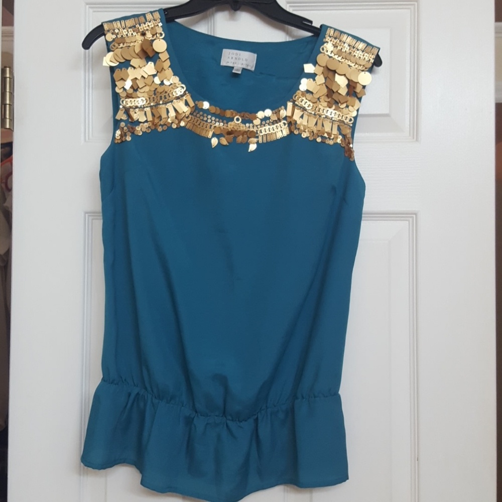 Jodi Arnold x The Limited Embellished Blouse